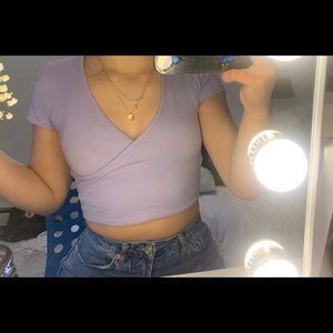 pacsun light purple top
